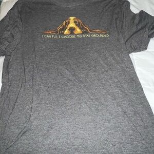 Gray Dog Graphic T-Shirt